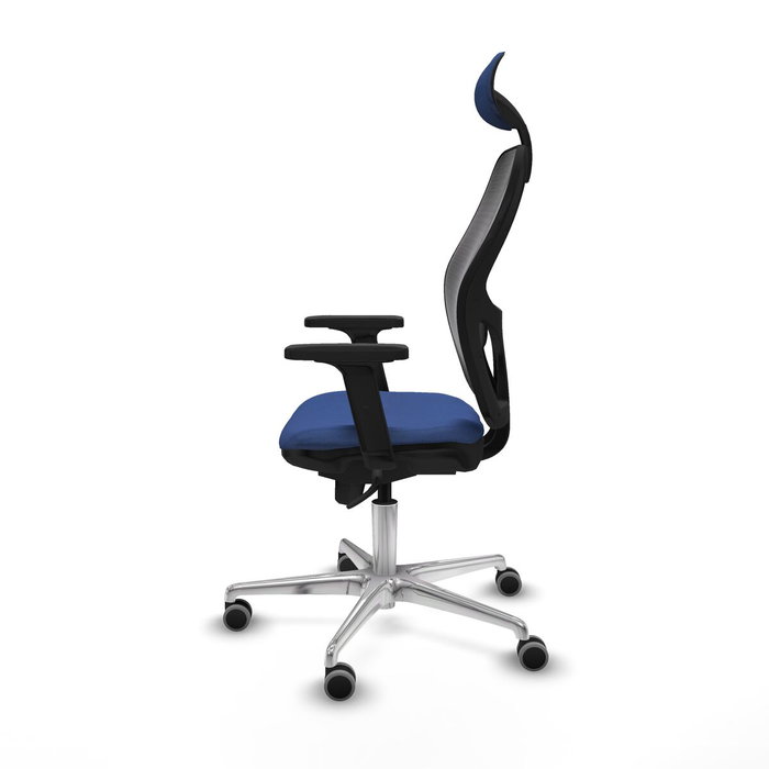 PIQUERAS Y CRESPO Silla de oficina Jorquera con mecanismo Sincro, Tela Azul marino y Malla Negra PIQUERAS Y CRESPO Silla de oficina Jorquera con mecanismo Sincro, Tela Azul marino y Malla Negra