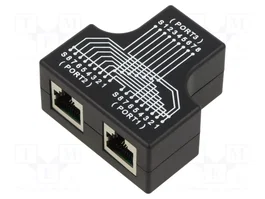 LogiLink Adaptador en T blindado 1:1 para compartición de cable paralelo