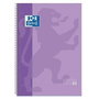 Oxford Cuaderno espiral Ebook 1 School Touch Din A4+ 80 hojas cuadro 5 mm malva pastel