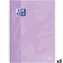 Oxford Cuaderno espiral Ebook 1 School Touch Din A4+ 80 hojas cuadro 5 mm malva pastel