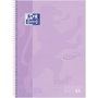 Oxford Cuaderno espiral Ebook 1 School Touch Din A4+ 80 hojas cuadro 5 mm malva pastel