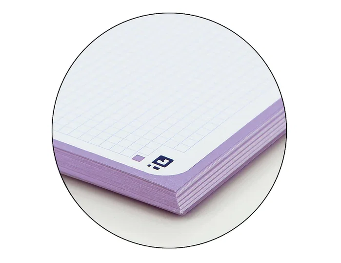Oxford Cuaderno espiral Ebook 1 School Touch Din A4+ 80 hojas cuadro 5 mm malva pastel