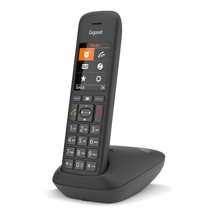 Gigaset C575 - Teléfono Fijo Inalámbrico DECT, Pantalla TFT a Color, Libreta de Direcciones para 200 Contactos, Altavoz, Despertador y Calendario