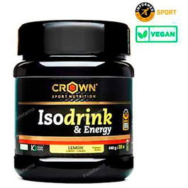 CROWN SPORT NUTRITION Isodrink & Energy Limon 640 G / 20 Tomas 400 Ml Bebida Deportiva