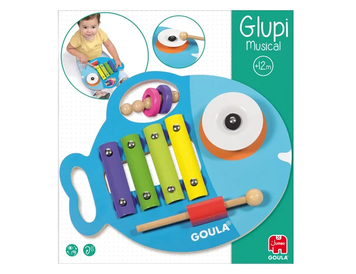 Goula Juego goula didactico glupy musical 3 en 1 Goula Juego goula didactico glupy musical 3 en 1