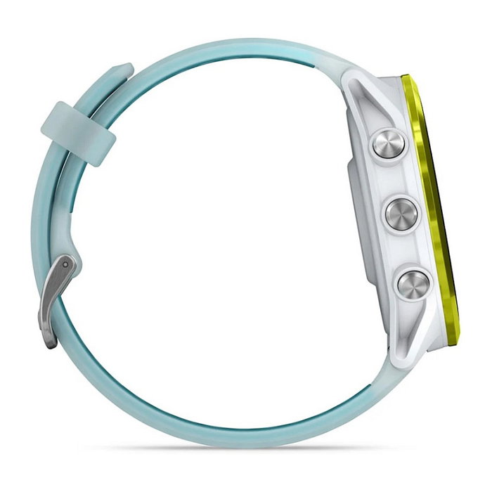 Garmin Forerunner 570 - Reloj Deportivo GPS con Pantalla AMOLED 1.4", Aluminio Blanco y Amarillo