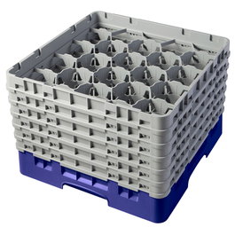 CAMBRO Cesta de lavado 20 compartimentos, 6 alturas, Azul marino