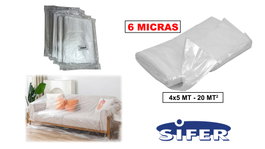 Plástico de Protección de 6 Micras 4x5 mt 20 m2 PP001