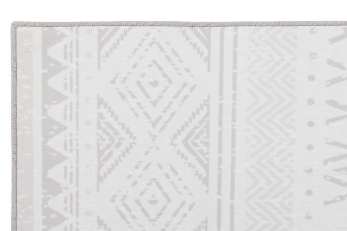 DKD Home Decor Alfombra Ikats Gris y Blanco 120x180 cm