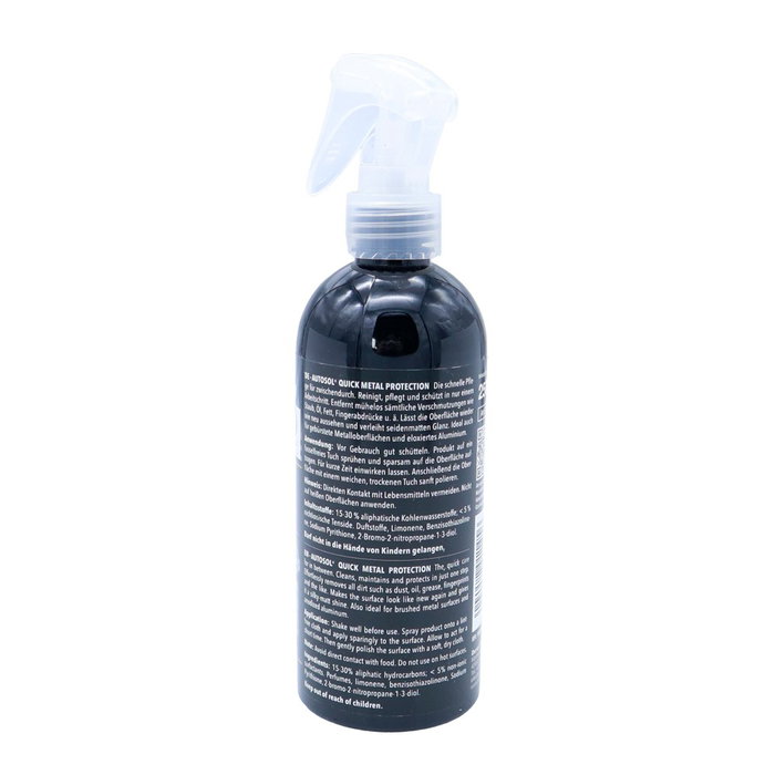 Autosol Aceite Protector y Limpiador de Metales Aerosol 250 ml SOL11001145 - Para Cromado, Acero Inoxidable y Molduras, Brillo Duradero