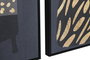DKD Home Decor Cuadro de Jarrones en Lienzo y PS, Pack de 2