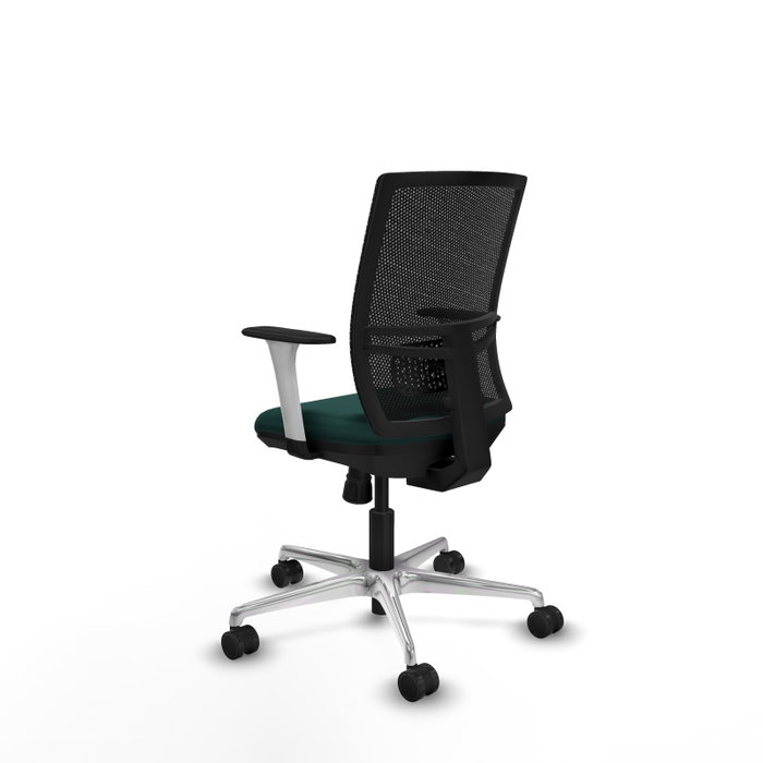 PIQUERAS Y CRESPO Silla de oficina Yunquera Verde botella y Negro