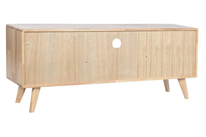 DKD Home Decor Mueble TV Scandi Natural 120x48x30 cm Rubberwood Ratan Metal 4 Cajones DKD Home Decor Mueble TV Scandi Natural 120x48x30 cm Rubberwood Ratan Metal 4 Cajones