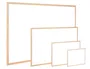 Q-connect Pizarra Blanca Laminada Marco de Madera 150x100 cm
