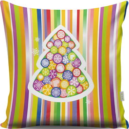 Aberto Design Cojín A13014 43x43 cm, 50% Algodón/50% Poliéster, Relleno Silicona, Lavable, Cremallera Oculta, Confort y Estilo