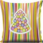 Aberto Design Cojín A13014 43x43 cm, 50% Algodón/50% Poliéster, Relleno Silicona, Lavable, Cremallera Oculta, Confort y Estilo