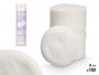 BERILO Bolsa de 100 discos desmaquillantes de algodón de 8 cm, Blanco