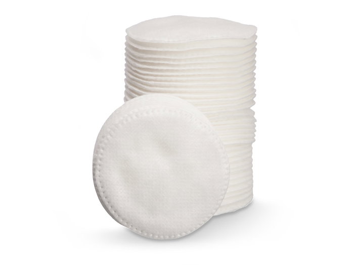 BERILO Bolsa de 100 discos desmaquillantes de algodón de 8 cm, Blanco