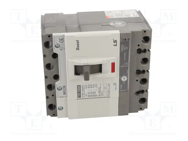 LS ELECTRIC Interruptor de potencia SUSOL TD TD100N-FMU-100A-4P de 4 polos