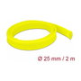 DeLOCK Funda trenzada estirable 2 m x 25 mm Amarillo