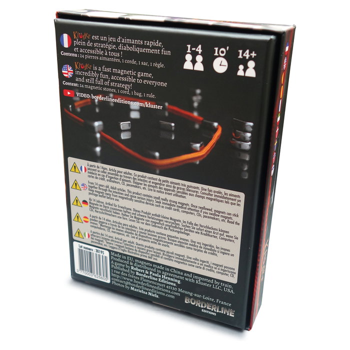 Pegasus Spiele Juego de Mesa Pegasus Kluster (130011353) - 1 a 4 Jugadores, 10 min, A Partir de 14 Años, con Imanes, Multilingüe