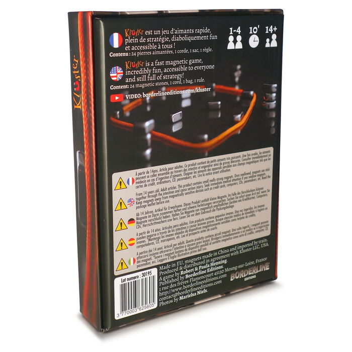 Pegasus Spiele Juego de Mesa Pegasus Kluster (130011353) - 1 a 4 Jugadores, 10 min, A Partir de 14 Años, con Imanes, Multilingüe