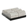 DKD Home Decor Surtido de 6 Joyeros AYLIA de Mango y Aluminio