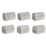 DKD Home Decor Surtido de 6 Joyeros AYLIA de Mango y Aluminio