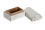 DKD Home Decor Surtido de 6 Joyeros AYLIA de Mango y Aluminio
