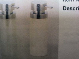 DKD Home Decor Dosificador Símil Mármol Blanco