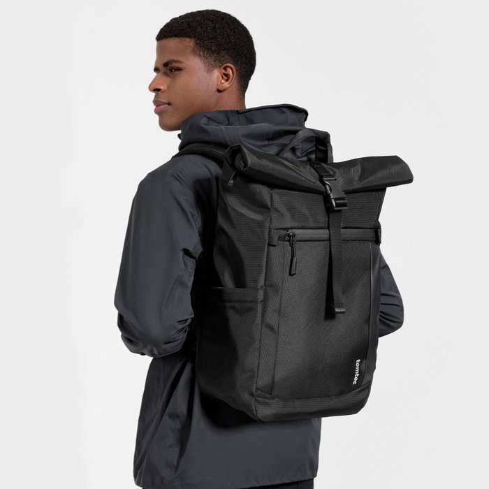 tomtoc Navigator-T61 Mochila Rolltop 25L-30L Negro