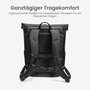 tomtoc Navigator-T61 Mochila Rolltop 25L-30L Negro