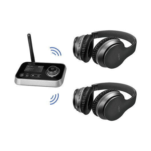 Logilink bluetooth 5.0 transmisor y receptor de audio, hasta 10 m