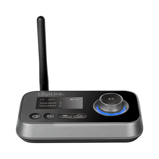 Logilink bluetooth 5.0 transmisor y receptor de audio, hasta 10 m
