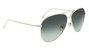 Victoria Beckham VB203S-713 Gafas de sol doradas con cristal marrón degradado