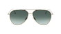 Victoria Beckham VB203S-713 Gafas de sol doradas con cristal marrón degradado