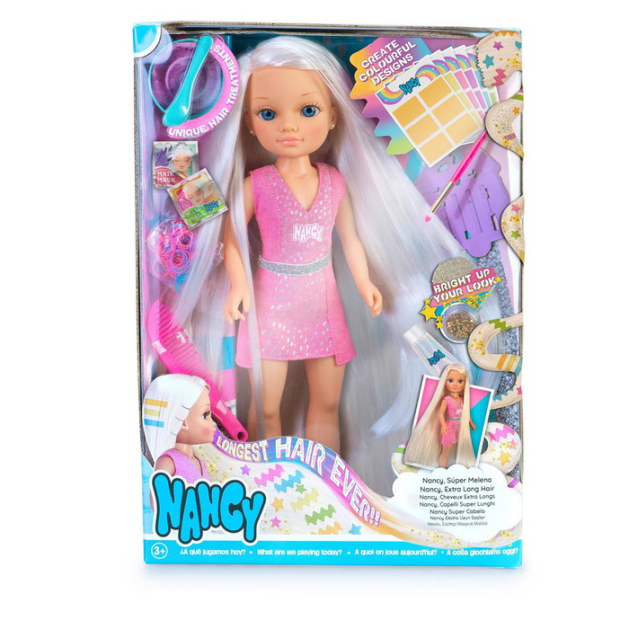 Nancy Saper Melena Nac47000 Pelo Largo Peinados Cepillo Mascarillas Purpurina Nancy Saper Melena Nac47000 Pelo Largo Peinados Cepillo Mascarillas Purpurina