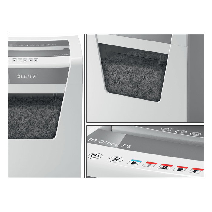 LEITZ IQ OFFICE P5 Destructora de Papel Microcorte Blanco