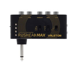 Valeton Rushead Max Micro Amplificador de Guitarra con Controles de Tono, Módulos AMP/MOD/AMBIENT, Aux In y 5h de Batería, USB