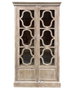 DKD Home Decor Vitrina de Mango Decapé Blanco 120x50x210