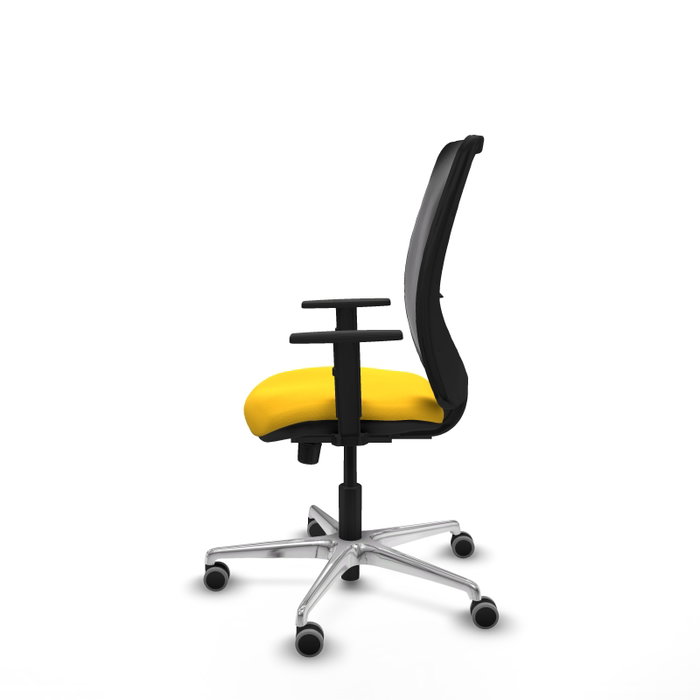 PIQUERAS Y CRESPO Silla de oficina Zulema con mecanismo Sincro, Amarillo y Negro PIQUERAS Y CRESPO Silla de oficina Zulema con mecanismo Sincro, Amarillo y Negro