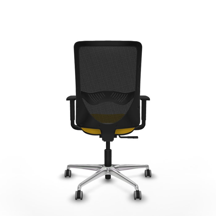 PIQUERAS Y CRESPO Silla de oficina Zulema con mecanismo Sincro, Amarillo y Negro PIQUERAS Y CRESPO Silla de oficina Zulema con mecanismo Sincro, Amarillo y Negro