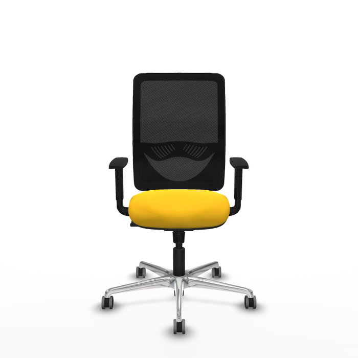 PIQUERAS Y CRESPO Silla de oficina Zulema con mecanismo Sincro, Amarillo y Negro PIQUERAS Y CRESPO Silla de oficina Zulema con mecanismo Sincro, Amarillo y Negro