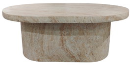 DKD Home Decor Mesa de Centro Magnesia Símil Mármol