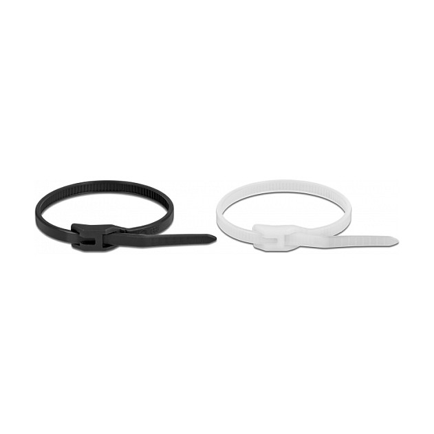 DeLOCK Brida para cables con cabeza plana 280 x 4,6 mm (100 unidades) DeLOCK Brida para cables con cabeza plana 280 x 4,6 mm (100 unidades)