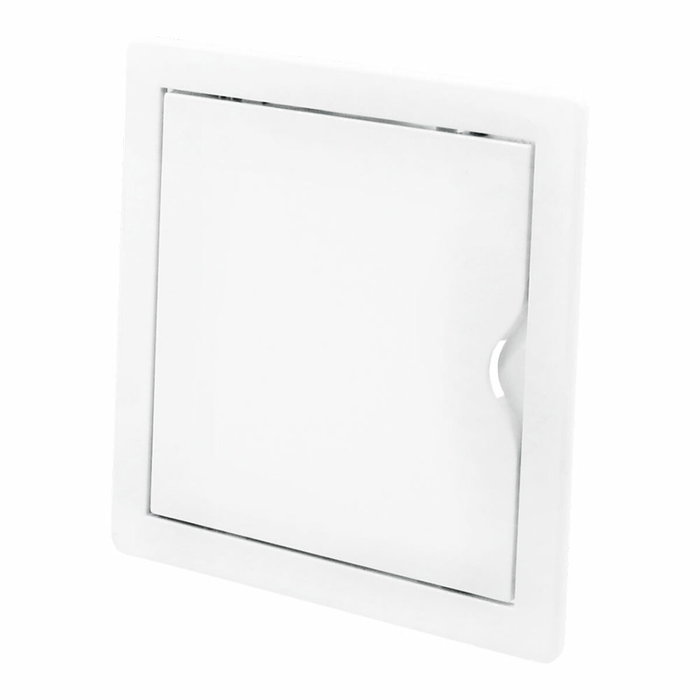 Edm Tapa de registro cuadrada empotrable blanca 15x15cm