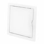 Edm Tapa de registro cuadrada empotrable blanca 15x15cm