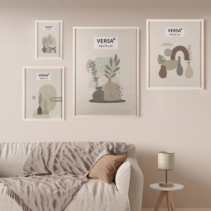 Versa Portafotos Madera MDF Vintage 30x40 cm Blanco Certificado FSC (4 Unidades) Versa Portafotos Madera MDF Vintage 30x40 cm Blanco Certificado FSC (4 Unidades)
