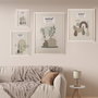 Versa Portafotos Madera MDF Vintage 30x40 cm Blanco Certificado FSC (4 Unidades)
