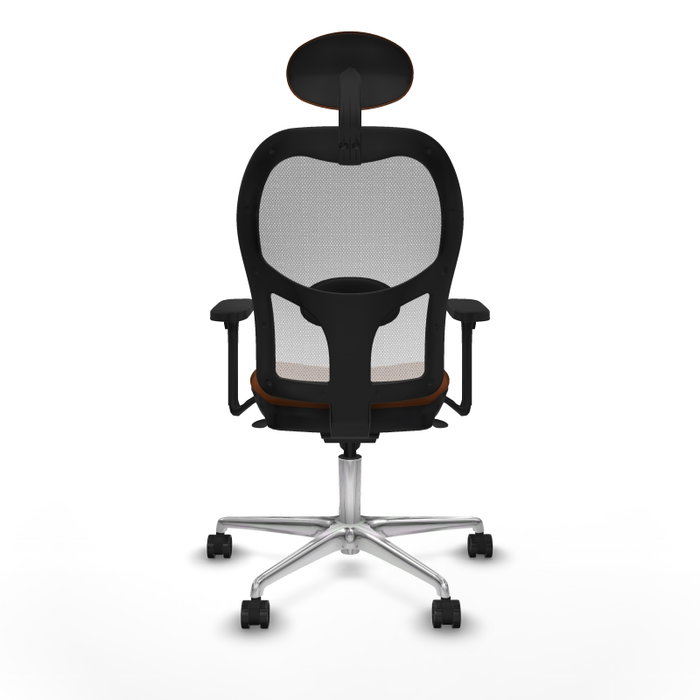 PIQUERAS Y CRESPO Silla de oficina Jorquera con mecanismo Sincro, Marrón y Blanco PIQUERAS Y CRESPO Silla de oficina Jorquera con mecanismo Sincro, Marrón y Blanco